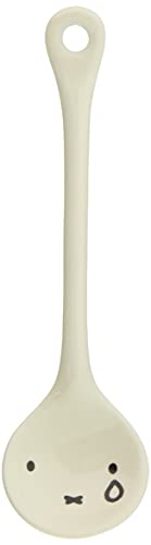 ディック ブルーナ 「 Miffy シンプル フェイス 」 ミッフィー クライ 陶製スプーン(台紙付パッケージ) 白 401614