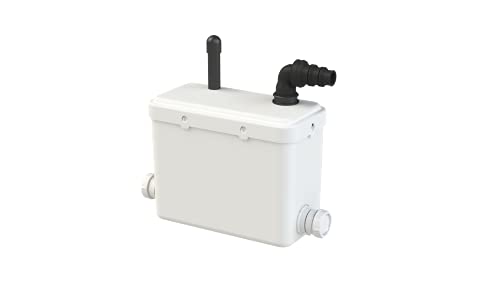 Aquasani Pump - Pompe de Relevage Eaux Usées, 250W, Relevage Vertical 4m, Horizontal 40m, Connexions Douche, Lavabo, Lave-Linge, Compacte et Facile à...