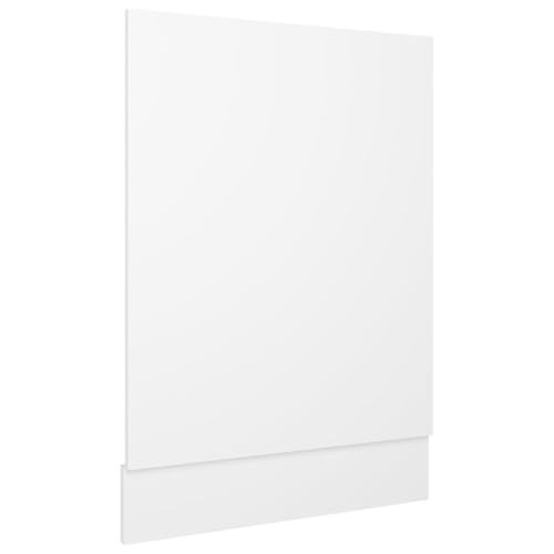 Tomostar Façade de Porte Lave Vaisselle, Panneau de Lave-Vaisselle Accessoire pour Lave-Vaisselle Cuisine Lyon Blanc 45x3x67 cm Aggloméré