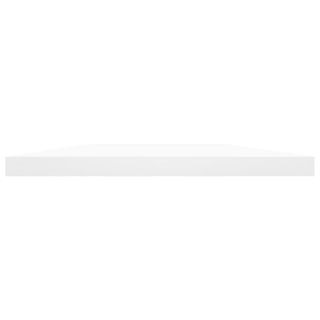 Bücherregal-Bretter 4 Stück Weiß 60x20x1,5 cm Holzwerkstoff Regalsystem Erweiterbar für Wand und Stand mit stabiler Aufbewahrung für Wohnzimmer Schlafzimmer Büro und Garage