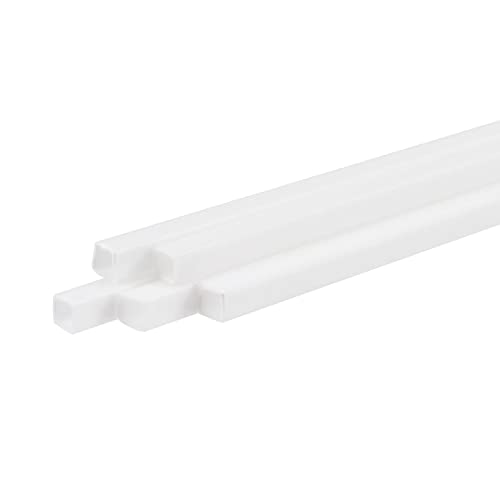 Tool parts 5pcs Plastic Model Tube ABS Square Tube 3mmx3mmx250mm for Model Making