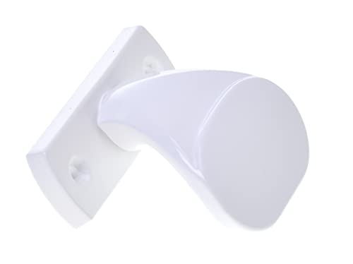 Aqbau® Pomo de puerta para puertas de marco fijo, pomo de puerta, color blanco