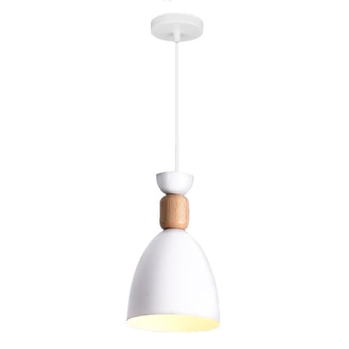 Lámpara industrial de jaula blanca E27 con acabados elegantes de diseño limpio
