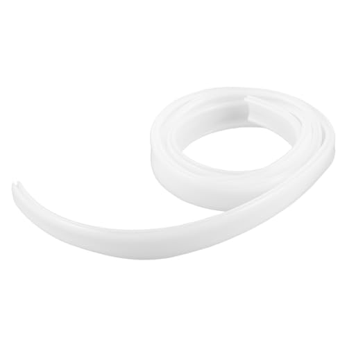 Alipis Cubierta para Tiras de Luces LED Pvc Flexible 16 Mm Alta Transparencia 1 Metro, Canal Difusor Recto para Lámparas de Techo y Pared, Protección contra Deslumbramiento