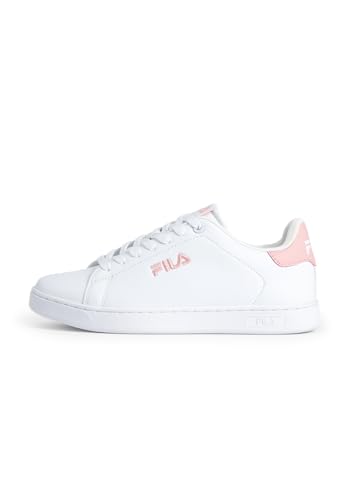 FILA Courtbay Linear wmn - Zapatillas Deportivas para Mujer, Color Blanco y Rosa, Talla 38 EU, White Powder Pink, 38 EU