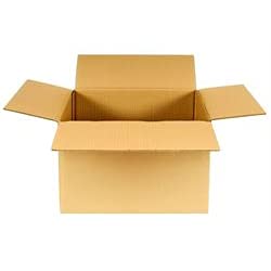 Cajas americanas 30x20x20 de una onda de cartón marrón para envíos