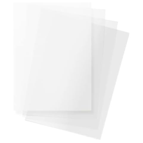 Netuno 10 x Weiß Transparentpapier DIN A3 297x420 mm 100g Bastelpapier transparent bedruckbar für Einladungs-Karten Weihnachts-Karten Hochzeitskarten Einleger Laterne basteln Pergamentpapier A3 Cover