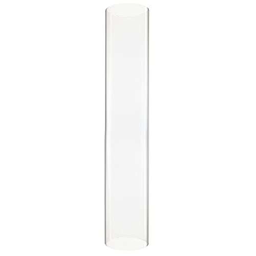 CYS EXCEL D-2.5" H-14 Glass Open Ended Hurricane Candleholder Bottomless Cylinder Sleeve Clear Chimney Shade Tube Cover, 1 Piece