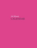 Undated 24 Month Calendar in Pink: Soft Flexible Cover, Large 8.5 x 11 inches, Dot Grid Pages 1956984356 Book Cover