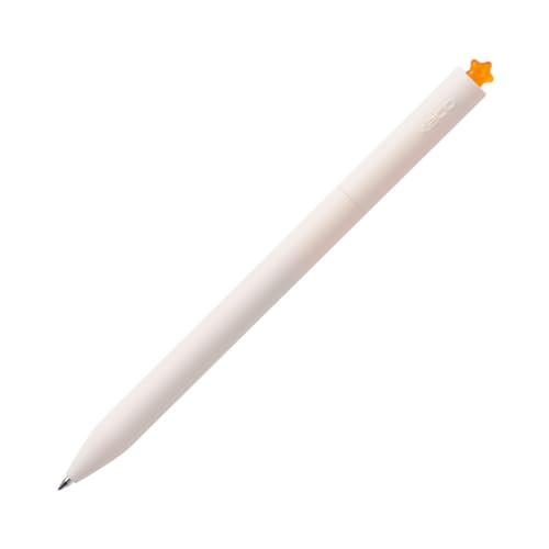 Image of Kaco FIRST Gel Pens Cute Stationery Black Ink 2 Pieces with Extra 4 Refills, 0.5 mm