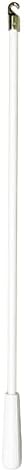 17 Inches Long White Fiberglass Blind Tilt Wand with Kirsite Hook