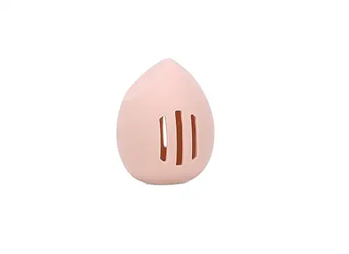 Sprigold Womens Soft Silicone Travel or Daily Makeup Sponge Holder, Dust-proof and Portable Cosmetic Face Sponge Holder, Soft and Eco-Friendly Silicone Beauty Make up Organizer for Travel (Dark pink)