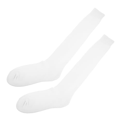 POPETPOP 1pair Athletic Compression Socks for Men and Women Breathable Stripe Tube Design Cushioned Support for Basketball Football and Outdoor Sports Comfortable Socks for Training and