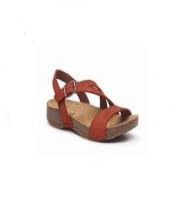 ART 1045 I Breathe, Women's Flat Sandals, Dark Orange, 38 EU, Dark Orange, 6 UK