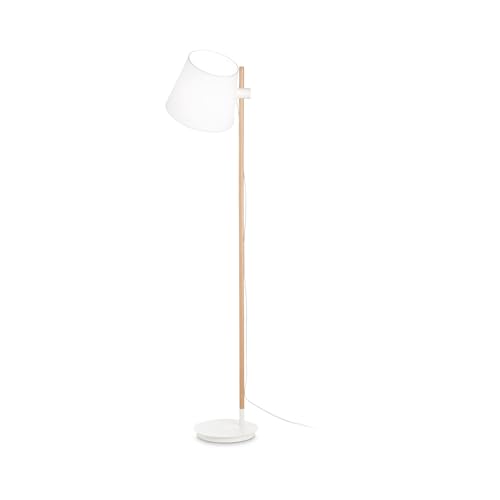 Ideal Lux AXEL Lampadaire Abat-jour Conique Blanc