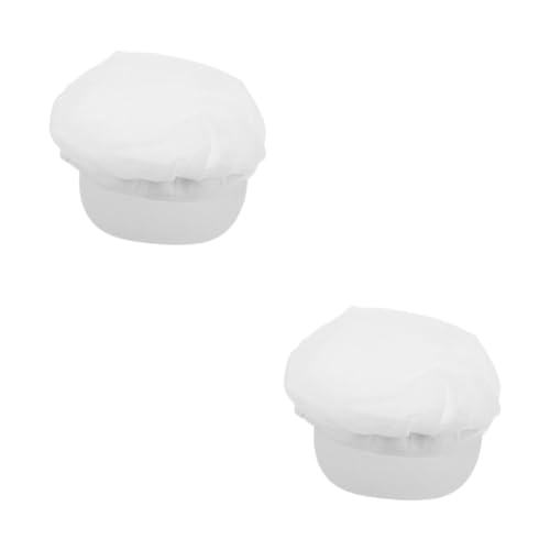 DEARMAMY 2 Piezas Gorro De Cocinero De Restaurante Redecillas para El Cabello Servicio De Comida Gorras De Enfermera para Mujer Sombrero De Cocinero Alto Poliéster Algodón