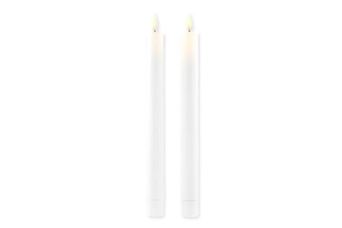 Sirius Sille - Juego de 2 velas led (2 x 25 cm), color blanco