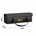 Ebike Akku Tasche Feuerfest,Wasserdicht,Explosionssicher Lithium Akku Tasche Zum Aufladen,Transportieren,Lagern Es kann bis zu 49 * 15 * 15 cm Aufnehmen