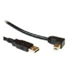 Microconnect USB A/USB B, 2 m Cavo USB Nero