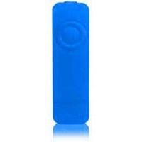 Étui iPod Shuffle Speck Skintight bleu en silicone souple