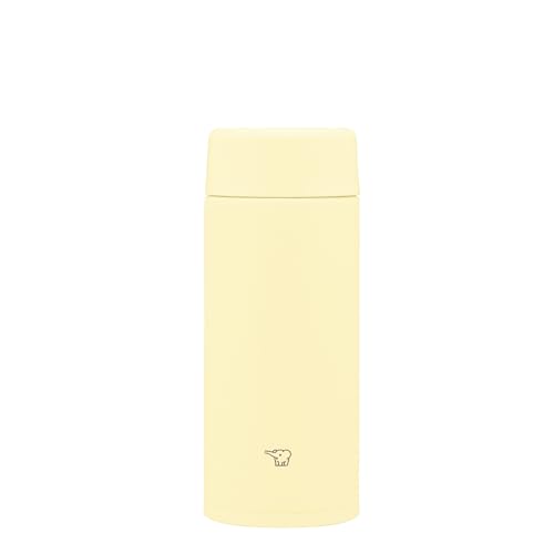 Image of Zojirushi Su-AA36-YM Mahobin Stainless Steel Mug Water Bottle, 12.2 fl oz (360 ml), Screw Type, Dishwasher Safe, Seamless Tub, Only 2 Cleaning Points, Pale Citrus