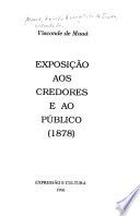 Paperback Exposiçao Aos Credores E Ao Publico [Portuguese] Book