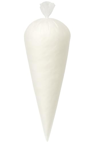 Schneemann Zuckerwatte im Spitzbeutel – weiß, natürliche Süße, 70g – Nascherei für Kindergeburtstag, Party oder Mitgebsel – Bild 3