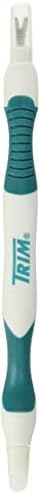 Trim Nail Cuticle Pusher and Remover â€“ Dual-Ended Cuticle Trimmer Tool for Manicures and Pedicures â€“ Ergonomic Design with Non-Slip Grip â€“ Nail Care Essential White
