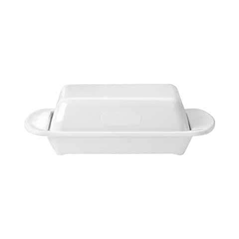 WACA 0322 Melamin-Tischbutterdose mit Deckel Aufbewahrung 170 x 150 x 50 mm Cover