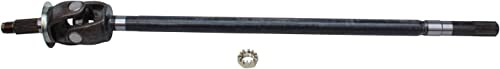Image of Detroit Axle - Front 2pc U-Joint Axles for 03-08 Dodge Ram 2500 3500, 2 U-Joint Axles Assembly 2003 2004 2005 2006 2007 2008 Replacement