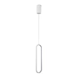 V-TAC prodotti di qualità V-TAC VT-7829 Lampadario LED 13W ovale a sospensione dal Design Moderno 10 * 70 * 153cm Colore bianco 4000K - 10091