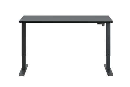 KOBI Flexi Scrivania Elettrica Regolabile 138 x 58 cm Nero - Altezza Regolabile 70-115 cm, Pannello LED a Memoria, Sistema Anticollisione