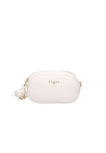 Sac à bandoulière zippé blanc Gaelle Paris pour transporter vos essentiels