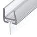 CRL Polycarbonate Bottom Rail With Wipe for 3/8" Glass - 31 in long