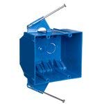 Carlon B232ACP Outlet Box, 2-Gang, Blue- Pack of 10