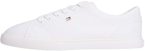 Tommy Hilfiger TH Low Profile Vulc Canvas FW0FW09102 Low Top para Mujer, Color Blanco (Blanco), Talla 7