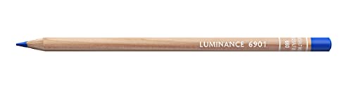 Image of CARAN DACHE LUMINANCE 6901 THE MOST LIGHTFAST PERMANENT COLOUR PENCIL EVER DESIGNED FOR PROFESSIONAL ARTIST (MIDDLE COBALT BLUE)