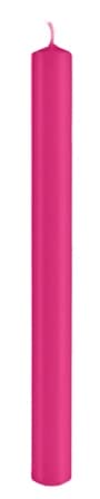10 Bougies Pilier, Bougies classique Fuchsia Rose 25 x 2,2 cm, Bougie pour votre bougeoir et Décoration