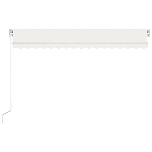 Auvent manuel rétractable 400x350 pour terrasse avec toile polyester imperméable - 4