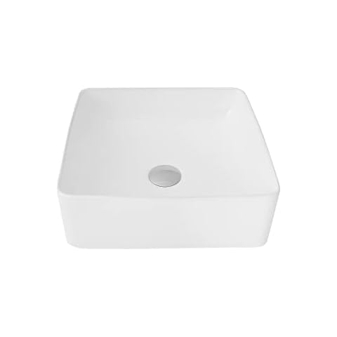 STYLISH® Quadratisches Badezimmer über der Theke Waschbecken, feines Porzellan Cover