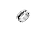 Grosor: 2mm Calvin Klein Anillo para Hombre Colección CHANNELED METAL - 35000061F