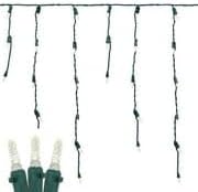 Miniatura 7 de Novelty Lights Luces LED de carámbano de color blanco cálido, 15 pies 150 bombillas LED M5 en 30 gotas con espacio de 6 pulgadas, caídas de 12-32