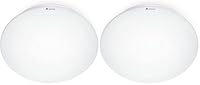Steinel Innenleuchte RS 16 L, Wandleuchte, Deckenleuchte, 360° Bewegungsmelder, 3-8 m Reichweite,E 27, Max. 60 Watt, Weiß, Standard (Packung mit 2)