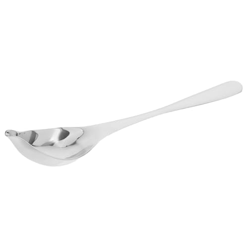 IMIKEYA cucchiaio da salsa in acciaio inossidabile strumento per decorare torte e piatti cucchiaio decorativo per disegno di salsa acciaio inossidabile 304 Argento