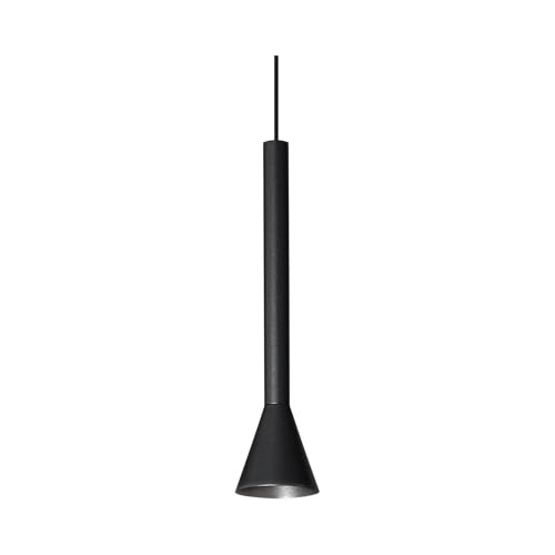 Plafonnier LED slim Ideal Lux DIESIS noir 3000K pour plafond design