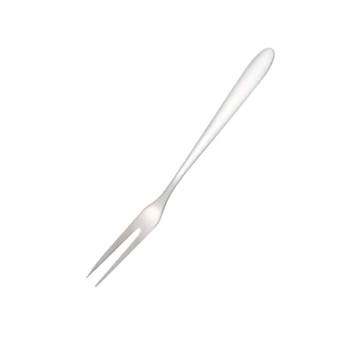 KICHOUSE Fourchettes À Fruits Acier Inoxydable À Deux Dents Avec Long Manche Idéales Pour Desserts Viande Et Fruits