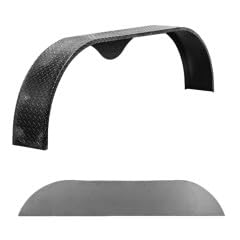 Smooth Steel Tandem Teardrop Fender for Double Axle Trailer - 68