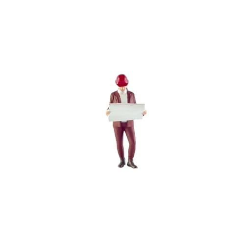Figuras de obreros de construcción 1:64 set 4 piezas miniatura 4