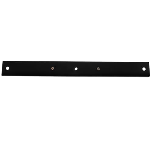 DOITOOL Rosetón rectangular para lámpara de techo - Placa de montaje para lámpara colgante con accesorios de montaje para de araña o colgante, negro, 3 orificios