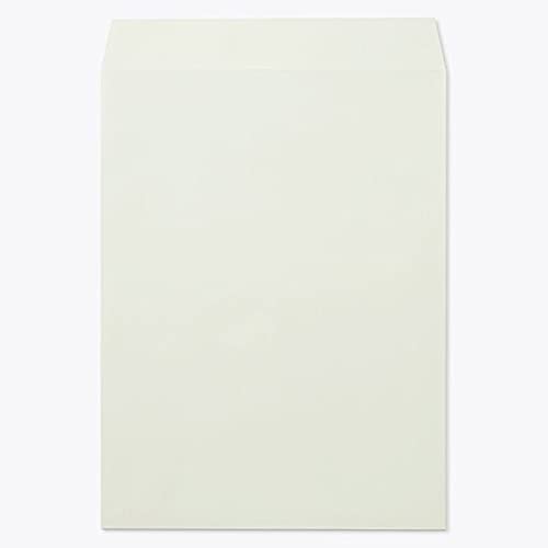 山櫻 封筒 角0 中貼 ECグレーCoC 紙厚100g 〒枠ナシ 100枚 / B4用 パステルカラー 無地 郵便番号枠なし 00524024-0100